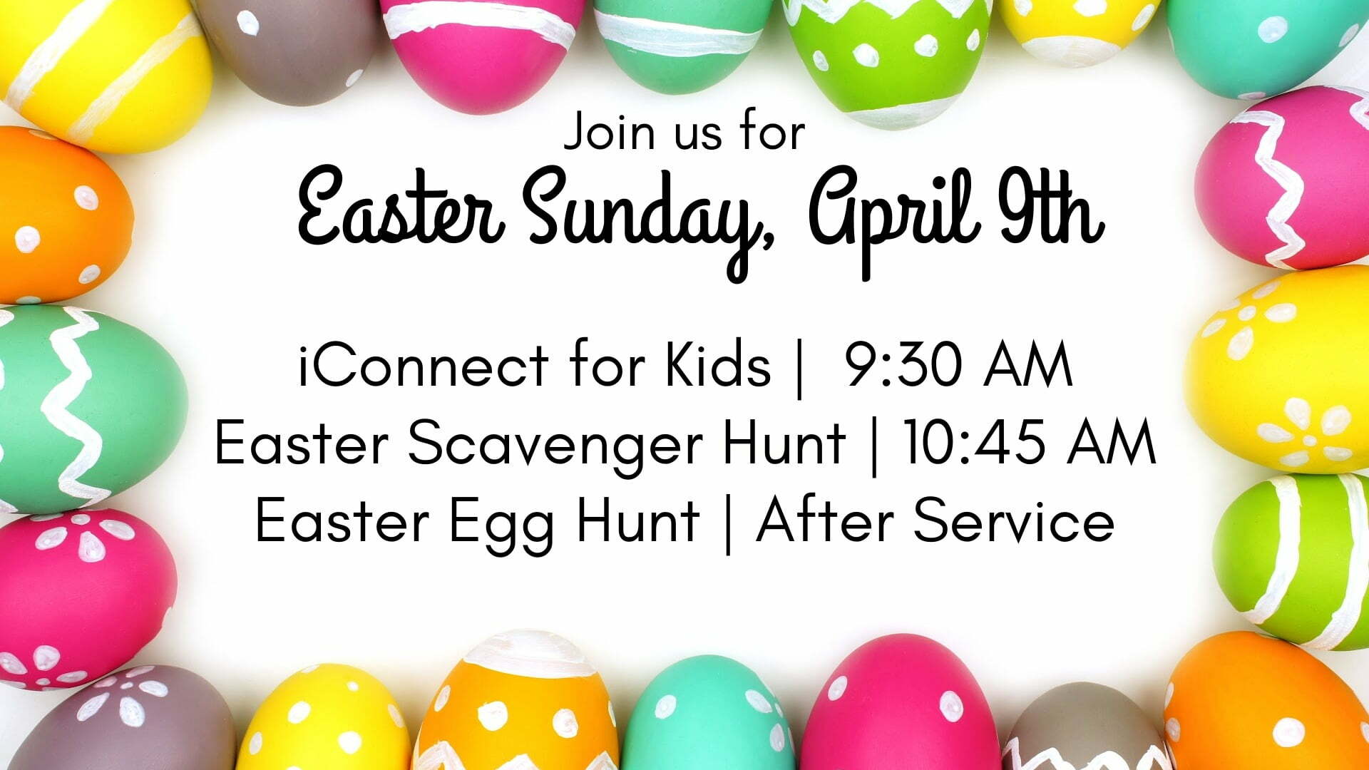 Easter Sunday for Kids!