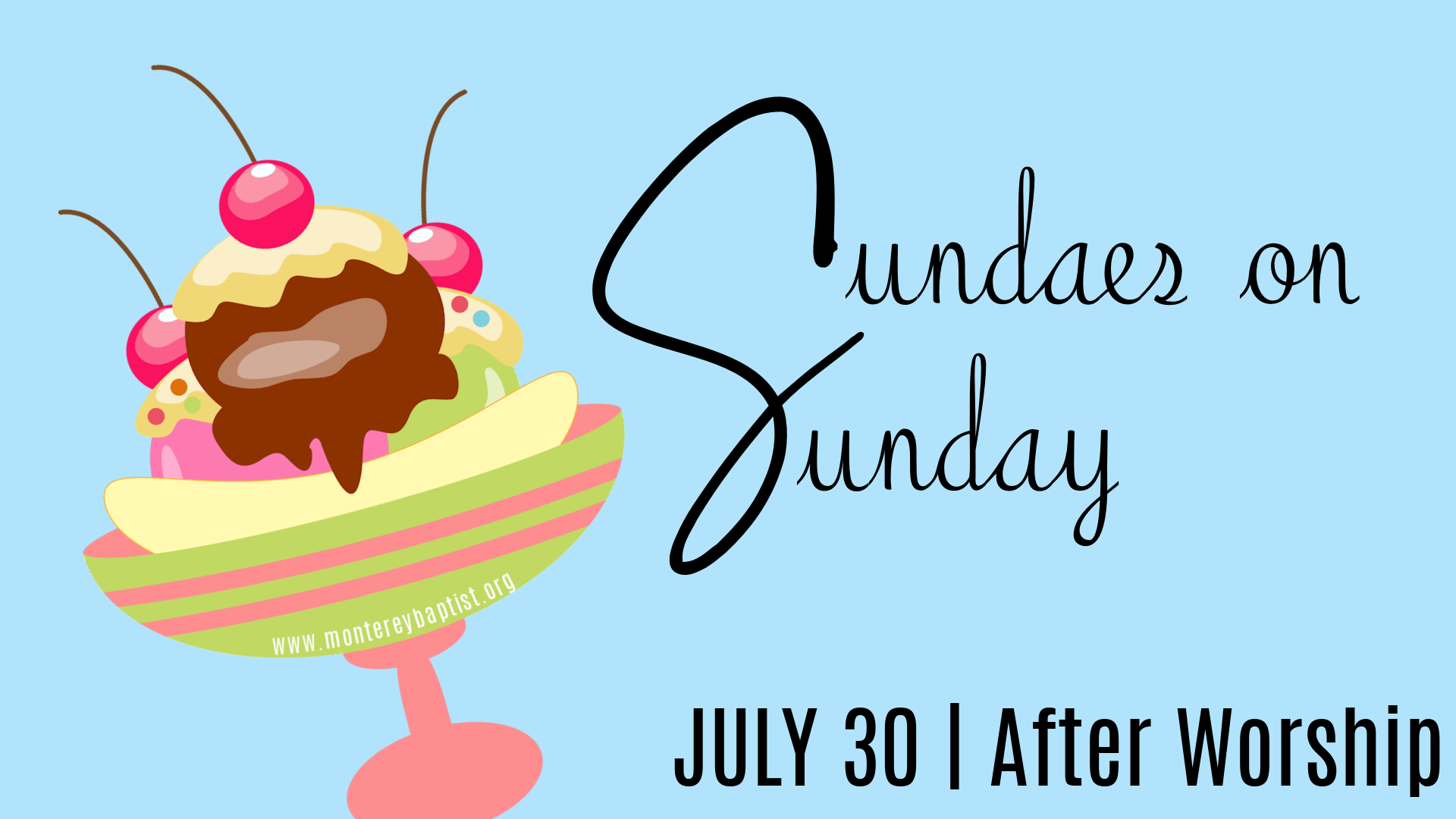 Sundaes on Sunday