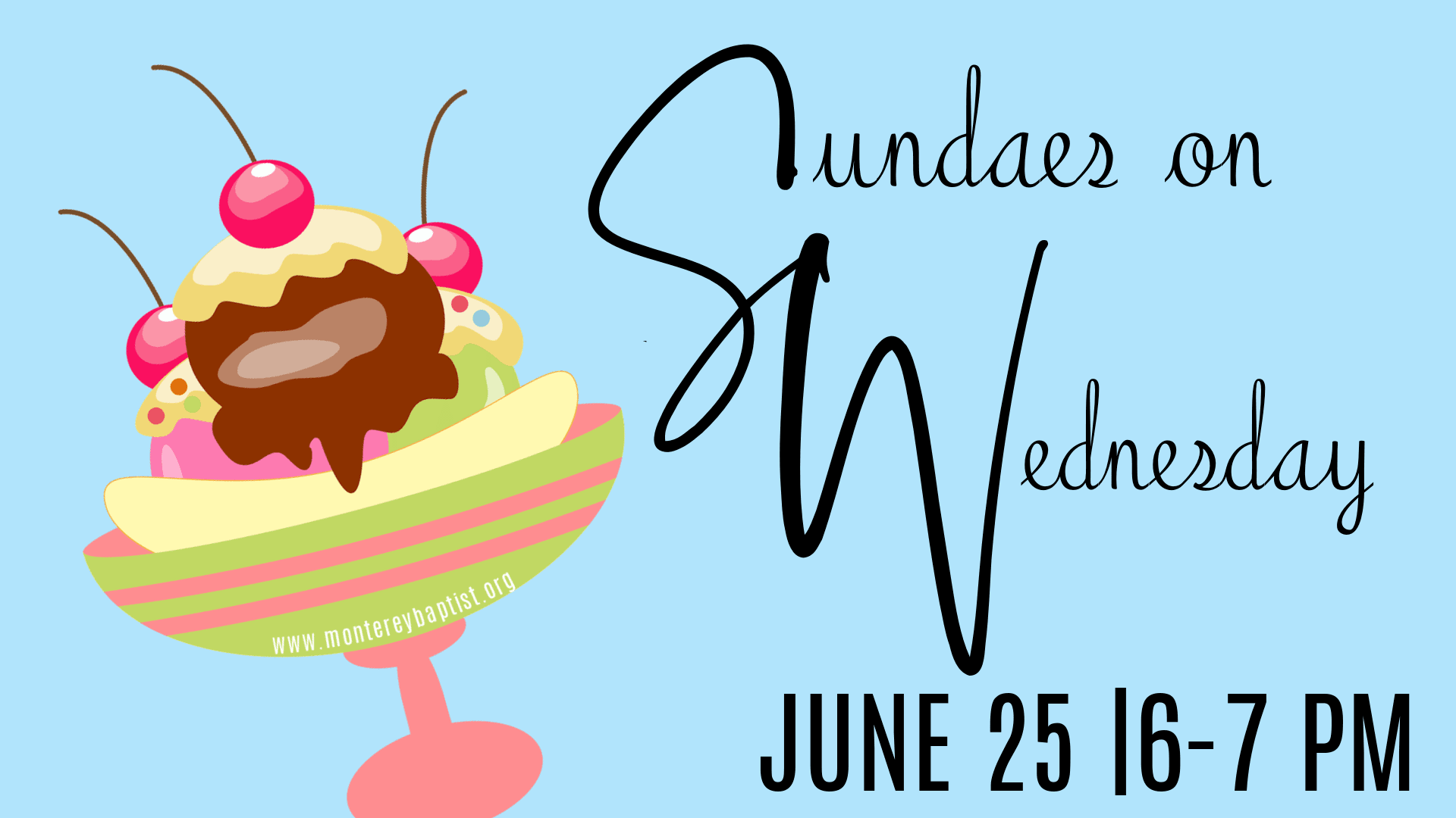 Sundaes on Wednesday