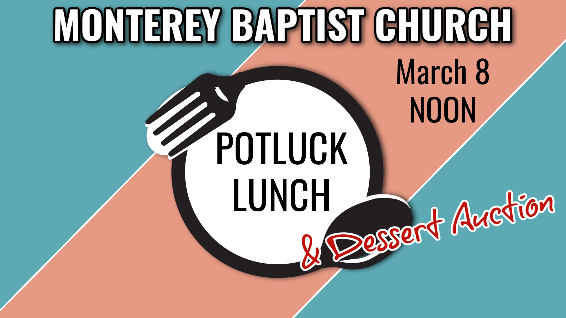 Potluck Lunch/Dessert Auction