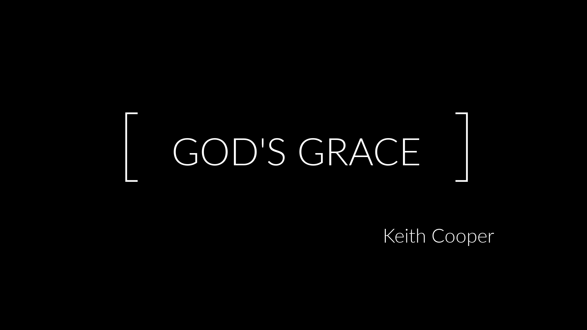 God’s Grace