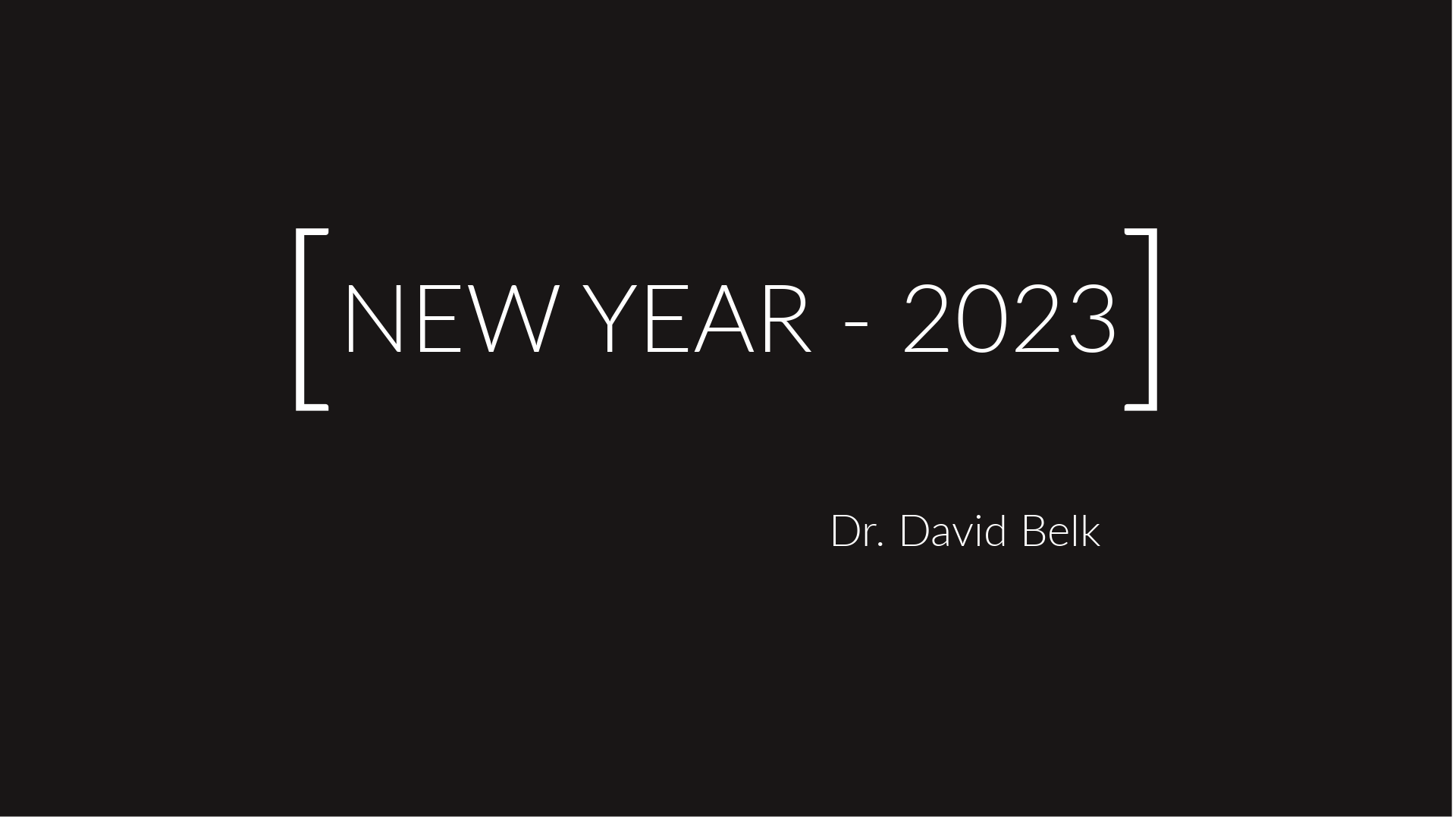 New Year 2023