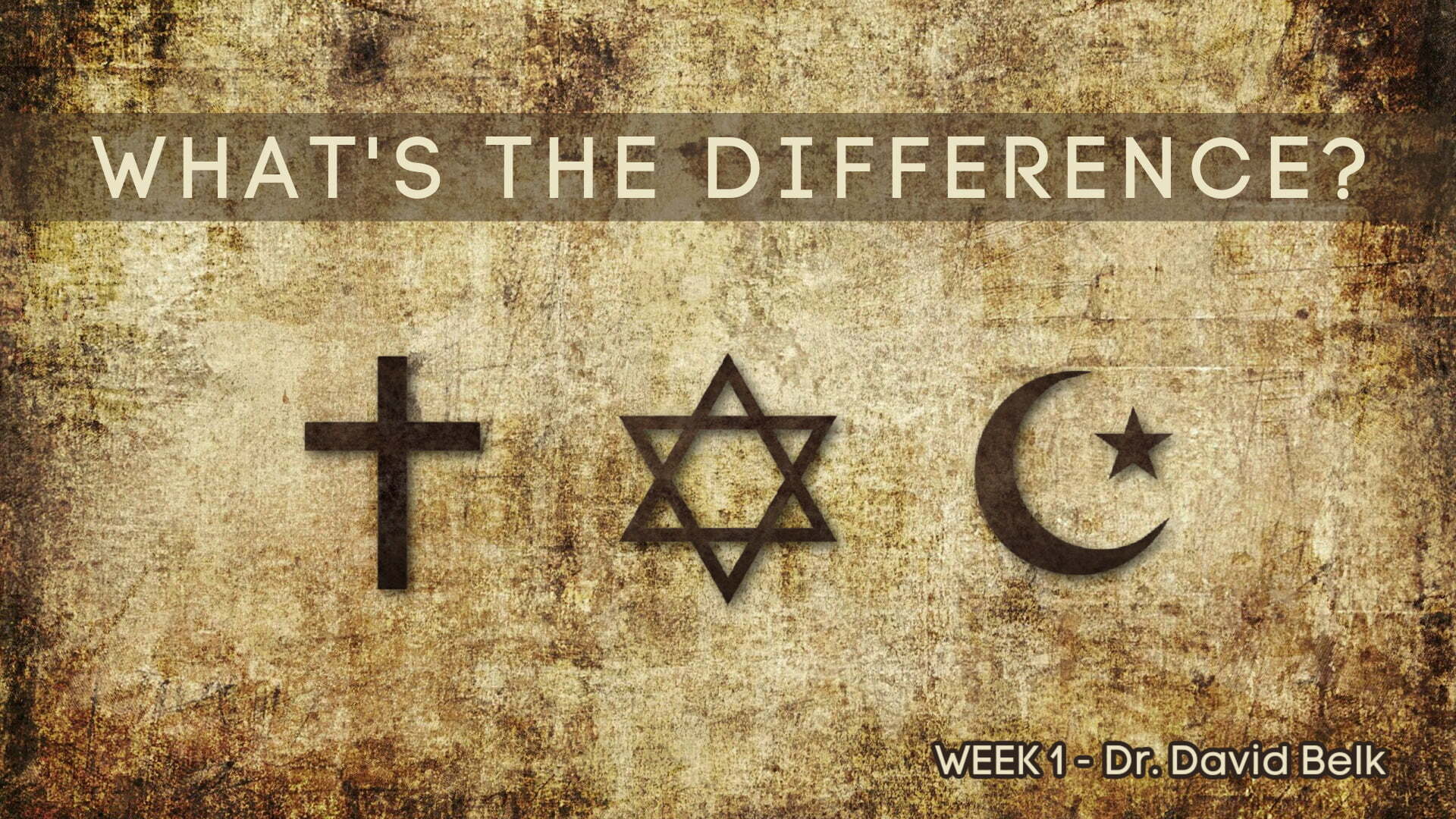 What’s the Difference?  Christianity Explained – Week 1