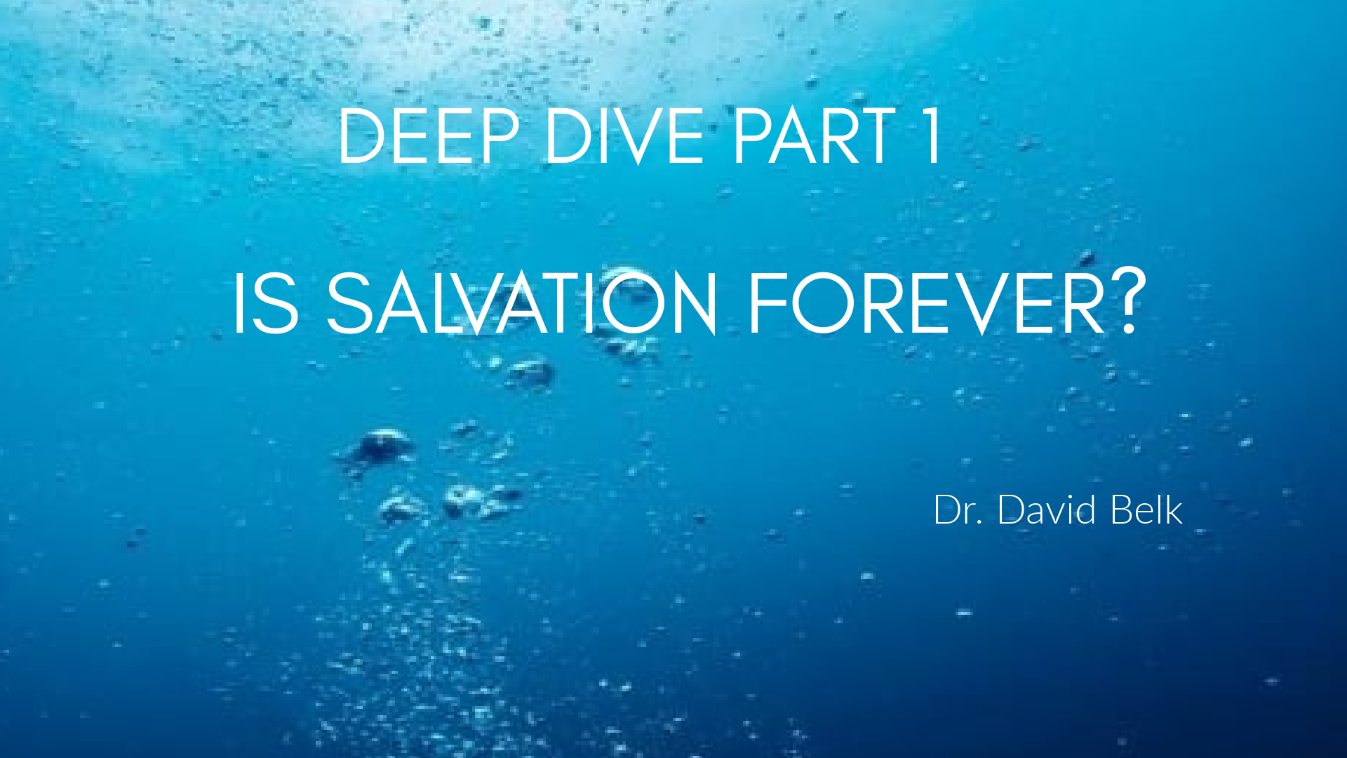 Deep Dive – Part 1