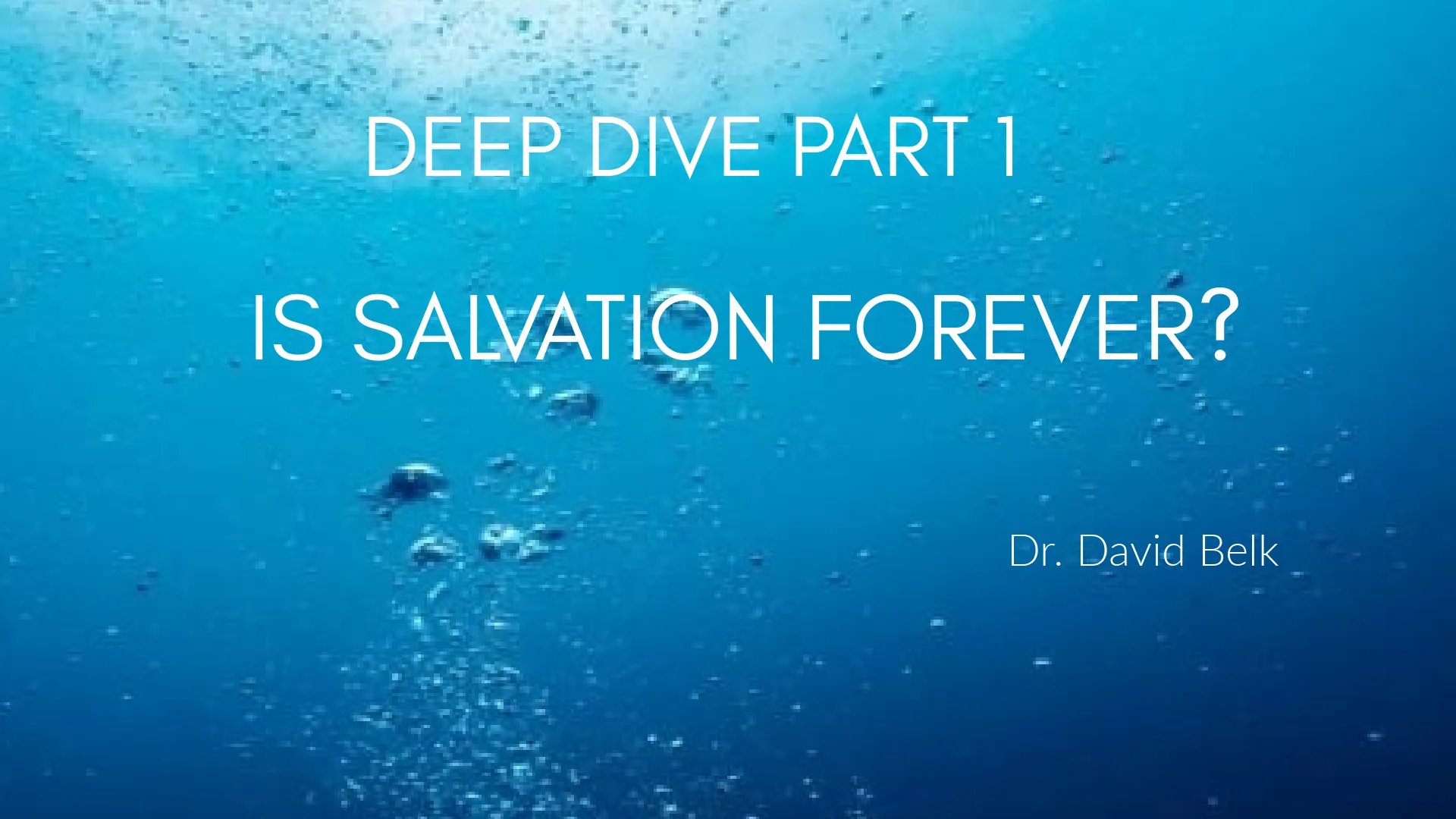 Deep Dive – Part 1