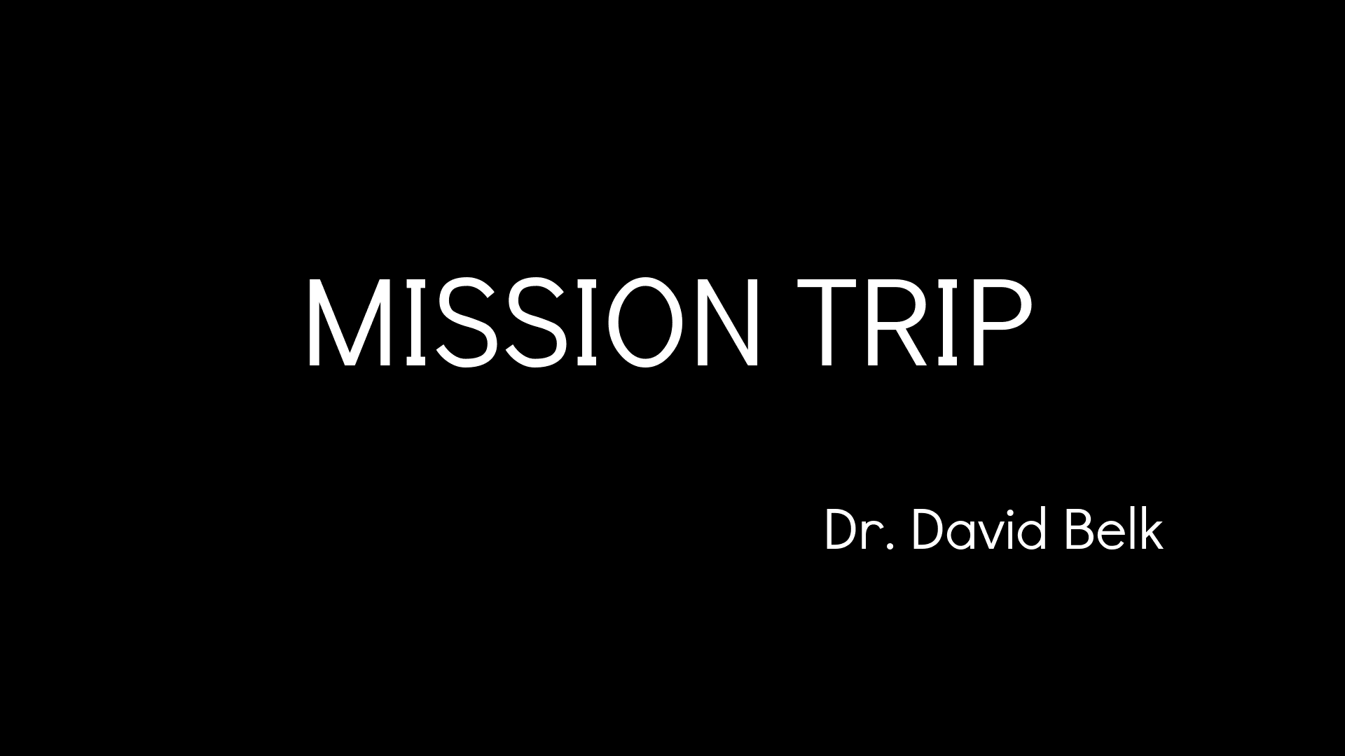 Mission Trip