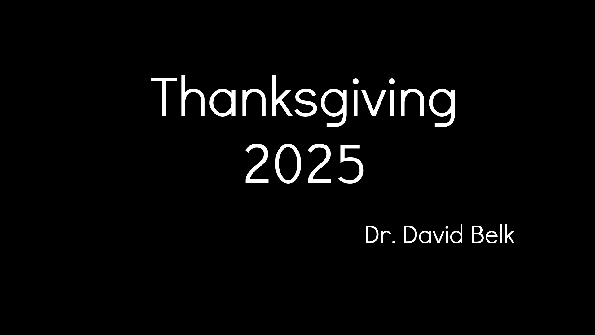 Thanksgiving 2025