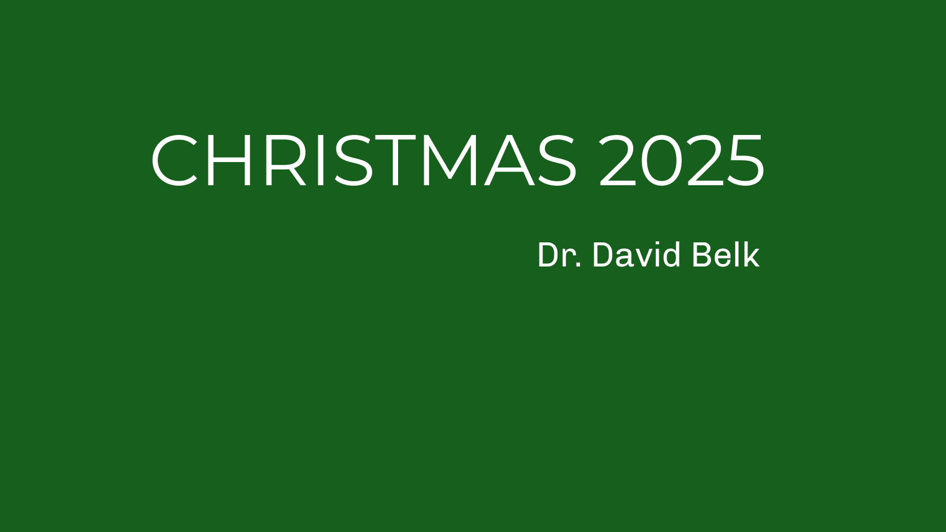 Christmas 2025