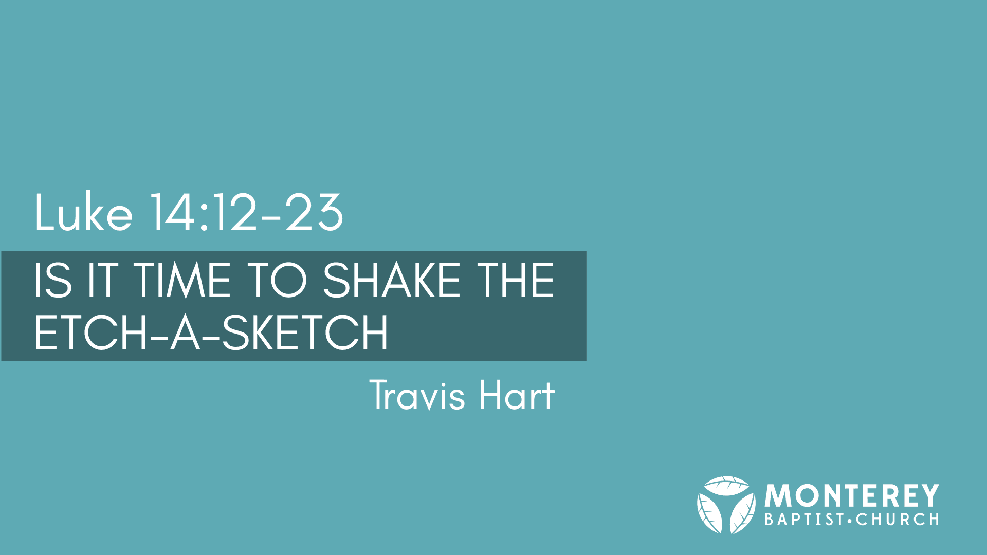 Is It Time to Shake the Etch-A-Sketch